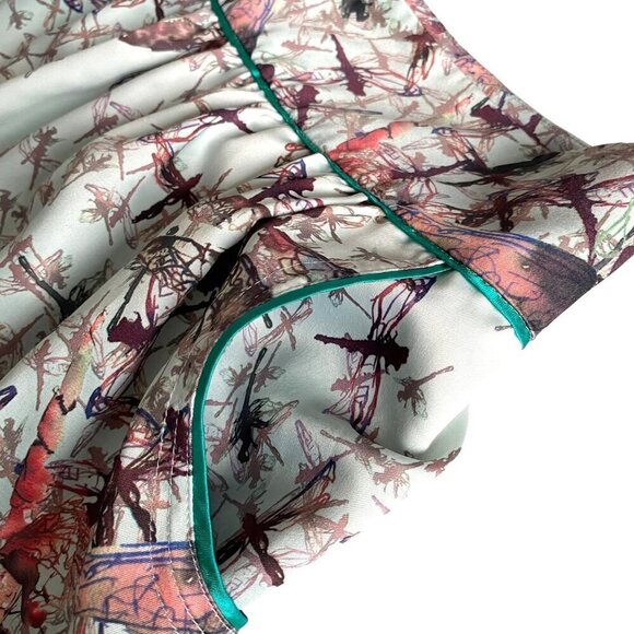 Ted Baker London Dragonfly Mini Skirt Women's Sz 2‎ Designer Preppy Party NWT - Picture 4 of 14